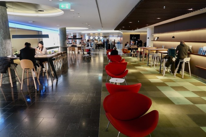 KLM CROWN LOUNGE AT SCHIPHOL AIRPORT