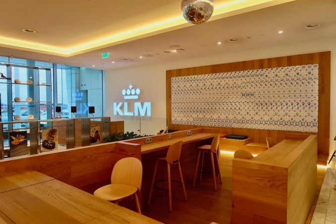 KLM CROWN LOUNGE AT SCHIPHOL AIRPORT