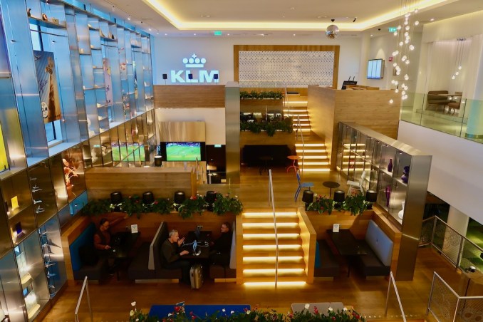 KLM CROWN LOUNGE AT SCHIPHOL AIRPORT