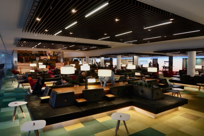 KLM CROWN LOUNGE AT SCHIPHOL AIRPORT