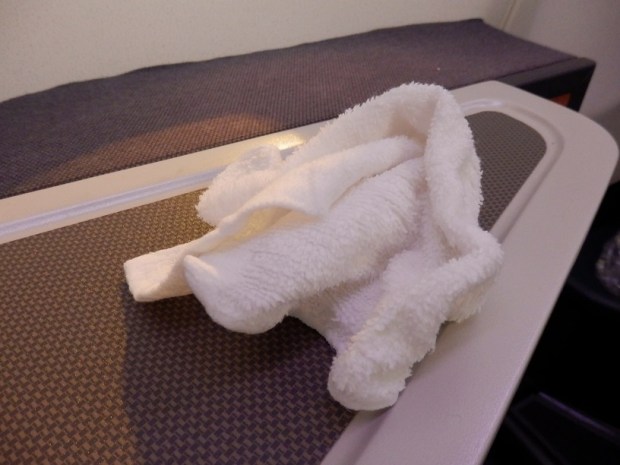 HOT TOWEL BEFORE TAKEOFF